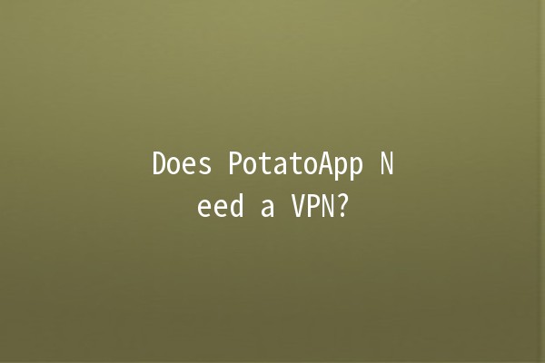 Does PotatoApp Need a VPN? 🌐🥔