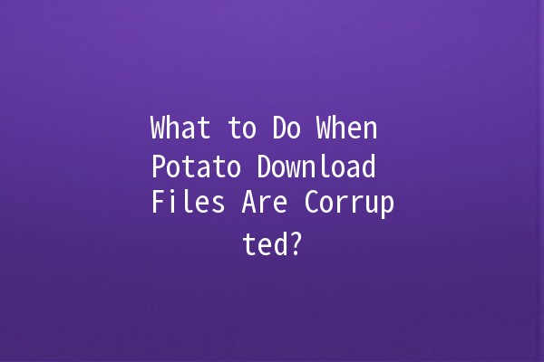 What to Do When Potato Download Files Are Corrupted? 🥔💻