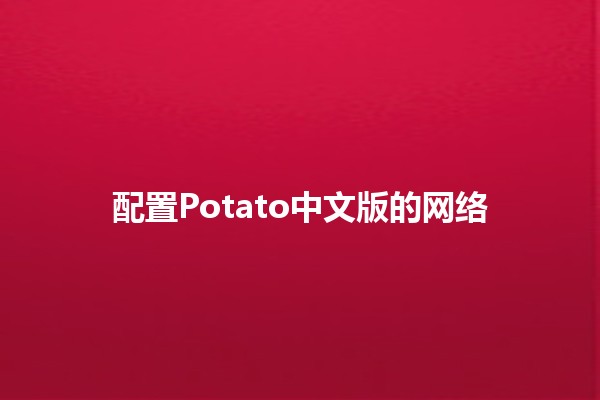 配置Potato中文版的网络 🌐🍟