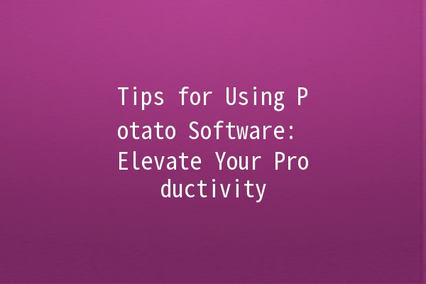 Tips for Using Potato Software: Elevate Your Productivity 🚀🥔