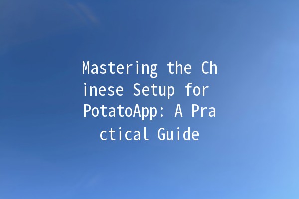 Mastering the Chinese Setup for PotatoApp: A Practical Guide 🥔✨