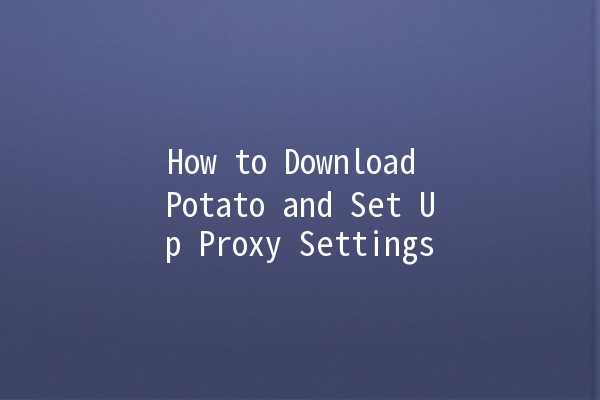 How to Download Potato and Set Up Proxy Settings 🌍🍟