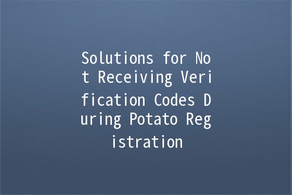 Solutions for Not Receiving Verification Codes During Potato Registration 🚀📱