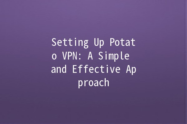 Setting Up Potato VPN: A Simple and Effective Approach 🌟🖥️