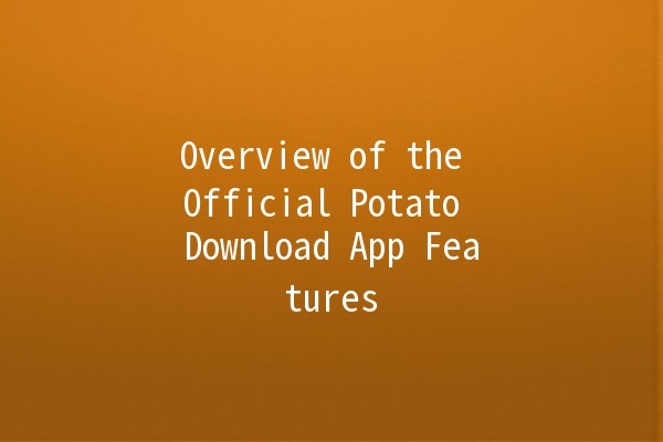 Overview of the Official Potato Download App Features 🥔📲