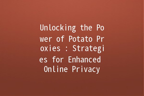 Unlocking the Power of Potato Proxies 🥔💻: Strategies for Enhanced Online Privacy