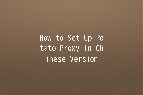 How to Set Up Potato Proxy in Chinese Version 🥔🌐