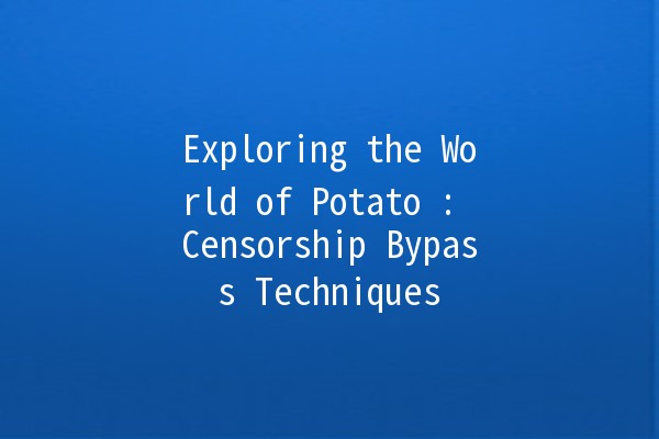 Exploring the World of Potato 🥔: Censorship Bypass Techniques