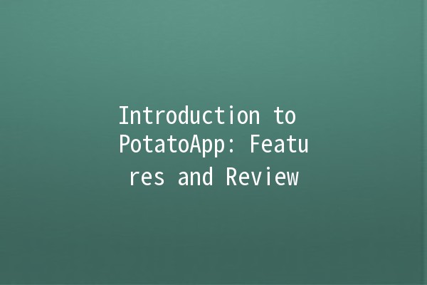 Introduction to PotatoApp: Features and Review 🥔✨