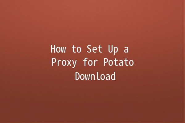 How to Set Up a Proxy for Potato Download 📥💻