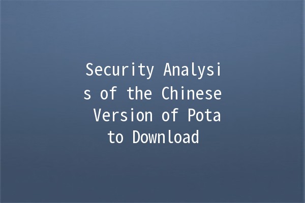 Security Analysis of the Chinese Version of Potato Download 🥔🔒