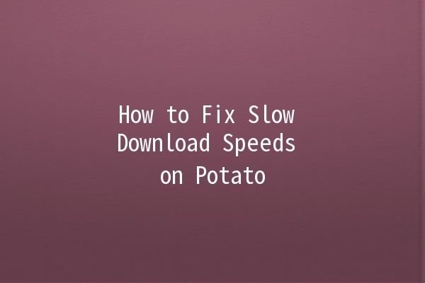 How to Fix Slow Download Speeds on Potato 🔧🚀