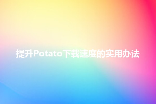 🚀 提升Potato下载速度的实用办法🛠️